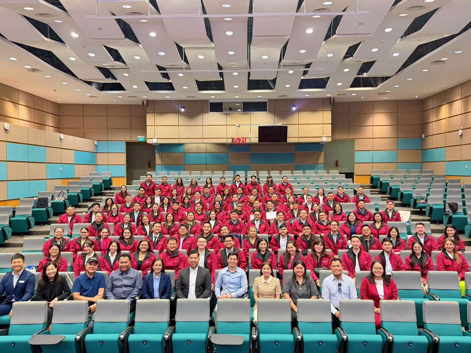 Young legislators gathered in a lecture hall during the Executive Education for Young Legislators program